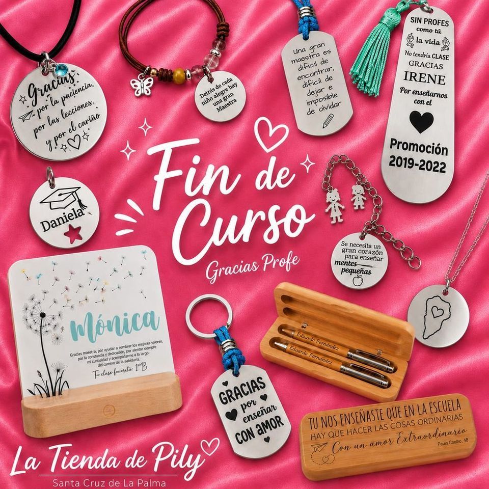 Regalos para maestros y profesoras en La Palma Regalos para profes y maestros en La Palma Canarias